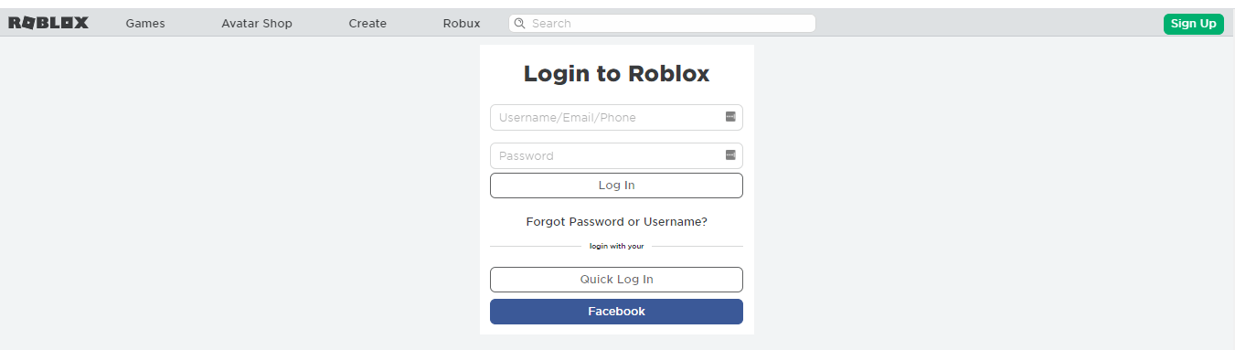 roblox login