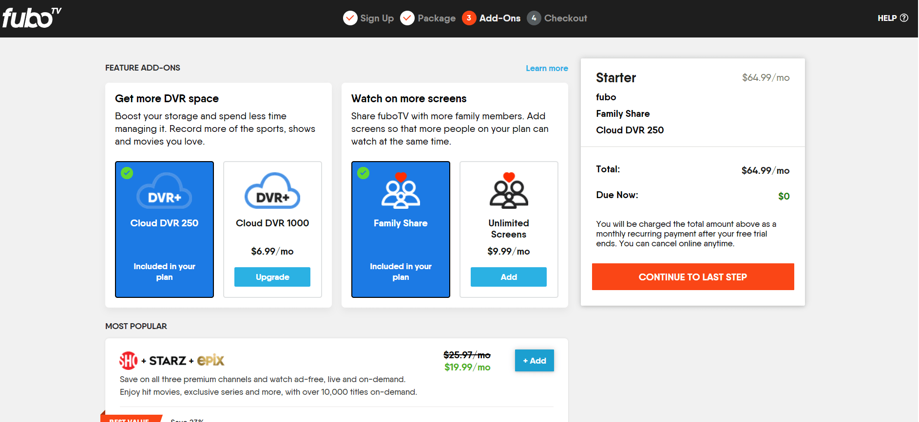 Featured Add-Ons