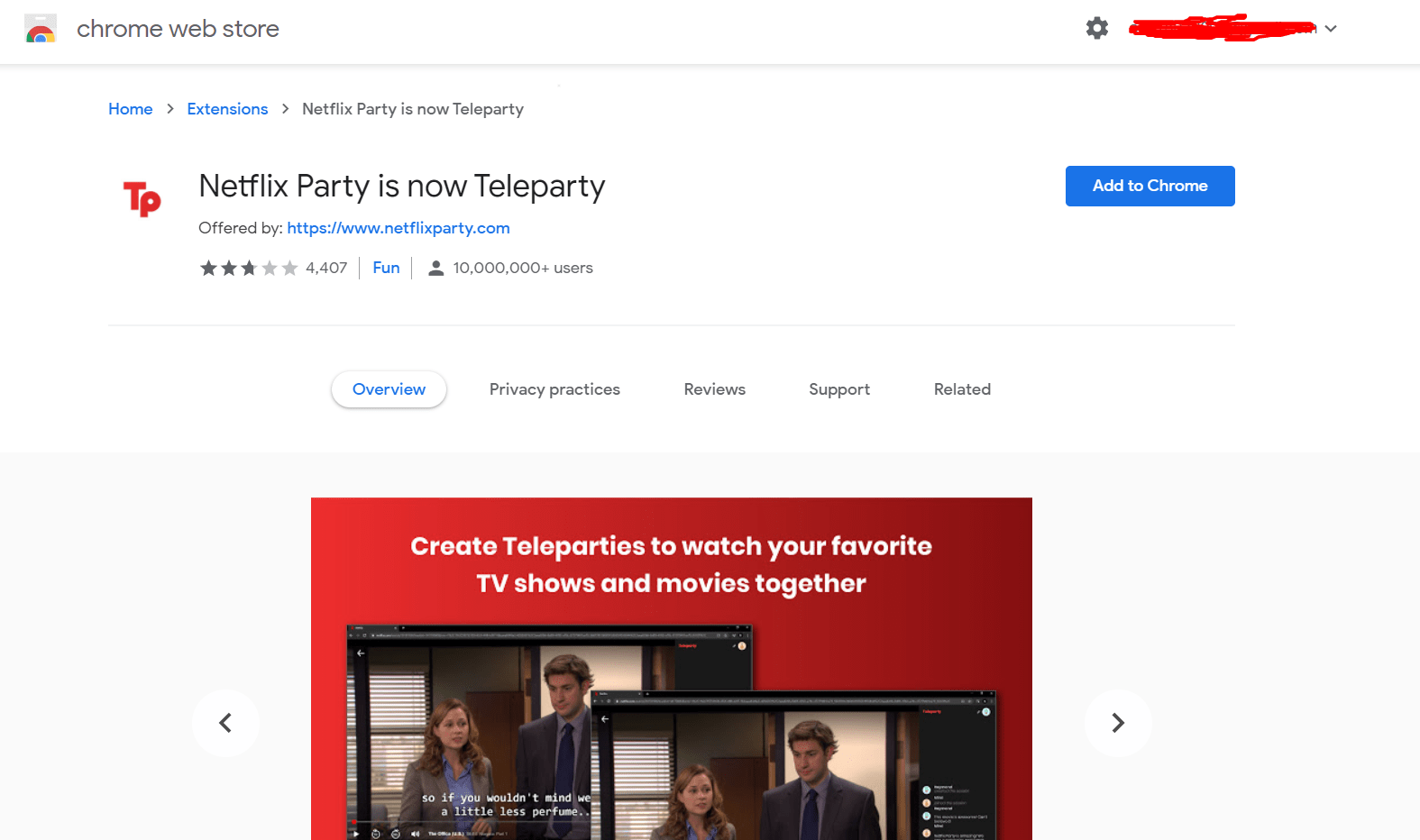 teleparty mozilla