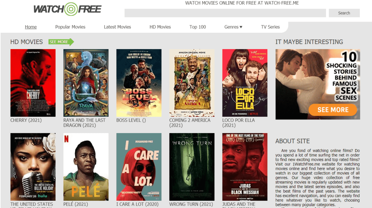 that popular website for movies that popular website for movies