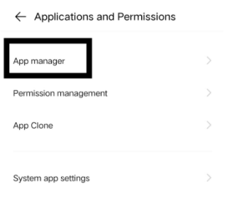 Click On App Manager