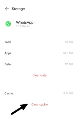 Click On Clear Cache