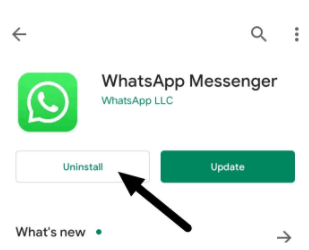 Click On Uninstall
